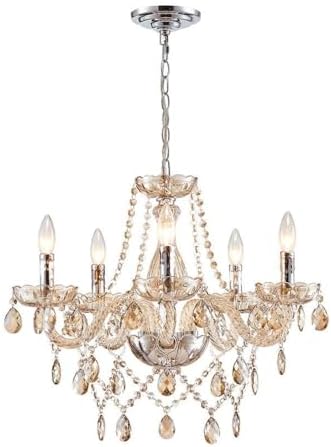 Saint Mossi 5 Light Crystal Chandelier for Home Decor