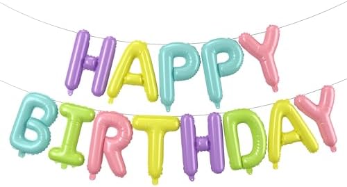 FEYG Rainbow Birthday Balloon Kit 35pcs 12-inch Decorations