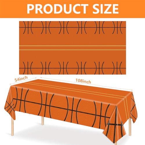 3pcs Basketball Party Tablecloth 54x108 Inches