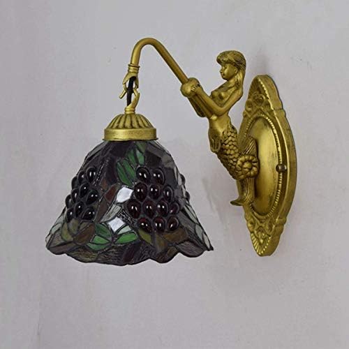 European Style Wall Lamp Black Bottom Grape Design