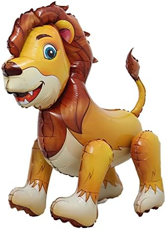 4D Walking Balloons Lion Panda Alpaca Birthday Party Decorations