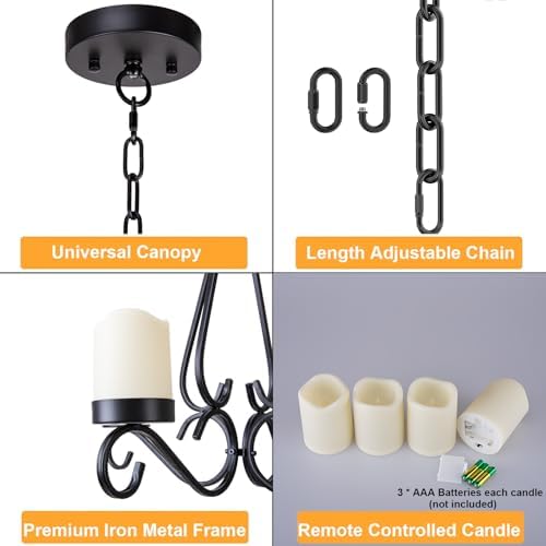 Battery Operated Chandelier for Outdoor Decor