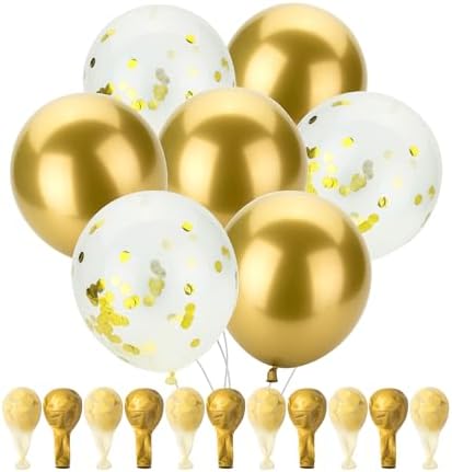 Mr Pen Metallic Gold Balloons 12 Inch 54 Pack