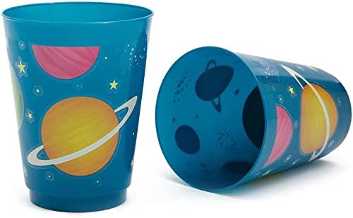 BLUE PANDA 16 oz Reusable Space Cups Set