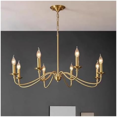 Modern Golden Candle Chandelier Pendant Light