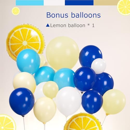 Lemon Foil Balloon Garland Arch Kit 136 Pcs
