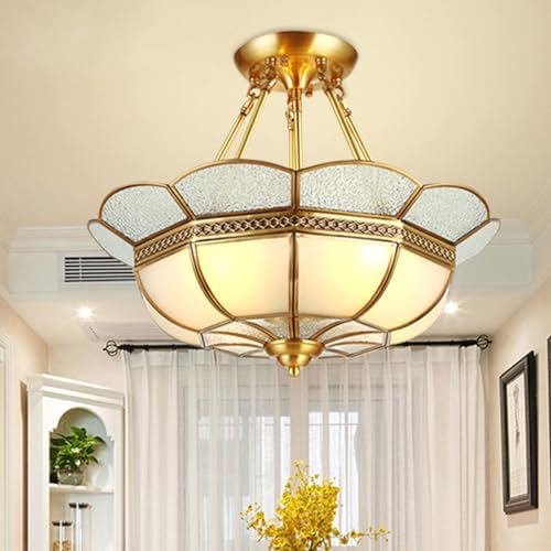 Antique Brass Wall Light Fixture with Frosted Glass Shade