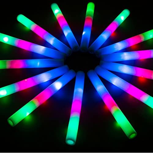 240 Pack LED Foam Sticks with 3 Modes