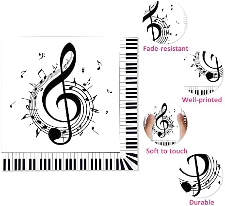 40PCS Music Note Themed Paper Napkins for Parties