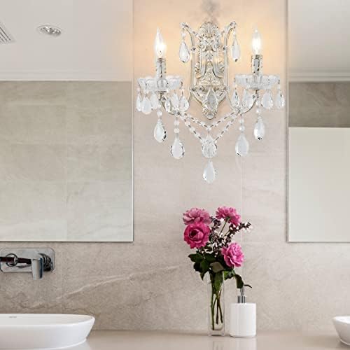 YLONG-ZS Crystal Wall Sconce Modern Wall Light