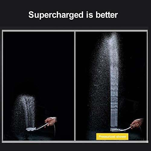 High Pressure Handheld Shower Head with 300 Holes Square Sprayer Nozzle Orange