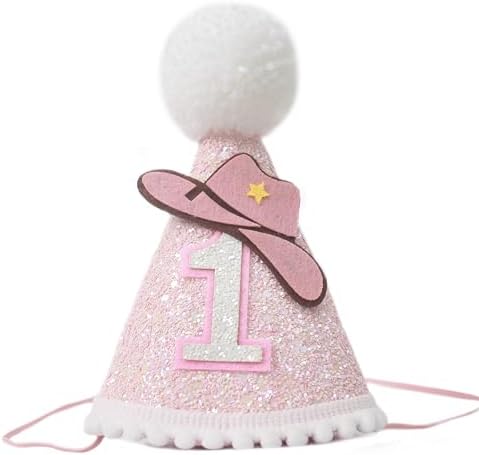 KOJIN First Birthday Cowgirl Crown for Girls