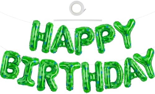 Vuzvuv Happy Birthday Balloon Banner Set