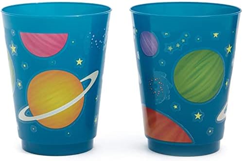 BLUE PANDA 16 oz Reusable Space Cups Set