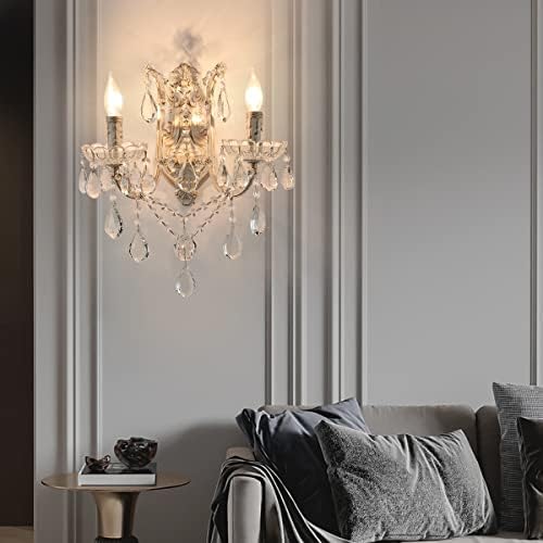 YLONG-ZS Crystal Wall Sconce Modern Wall Light