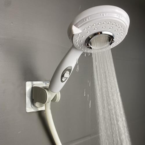 Handheld Shower Head with OnOff Switch and 60 Hose - White