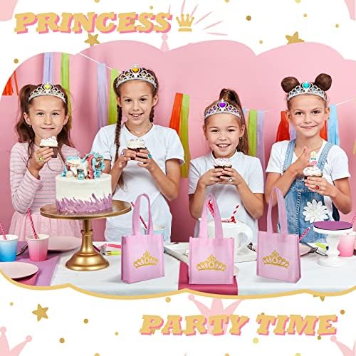 Yinder Princess Party Favor Set with Crown Tiara Wands and Bags
