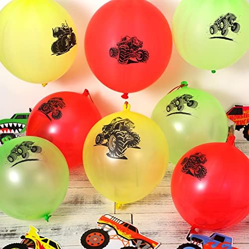 Jerify 36 Pcs Truck Punch Balloons Party Decorations