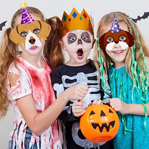 12 Pcs Dog Party Favor Masks for Kids and Adults