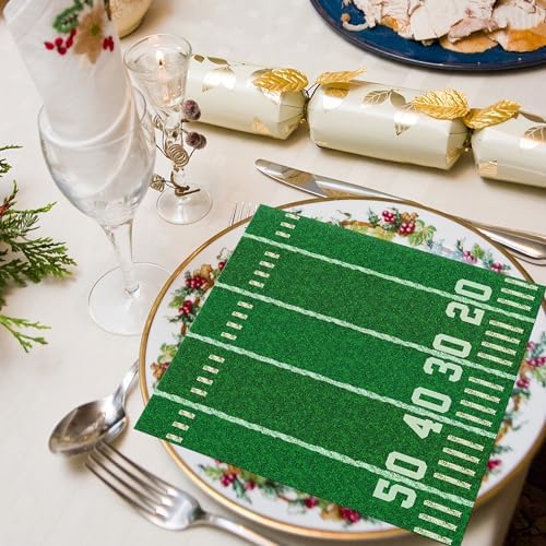 Football Party Napkins 40PCS 65 Inch Disposable