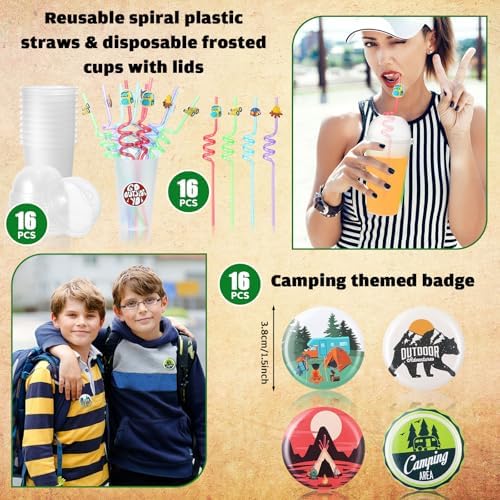 Yaomiao 163 Piece Camping Party Favor Kit
