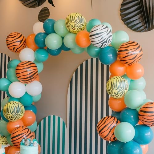 Jungle Balloons 12 Inch 50 Pcs Safari Decorations