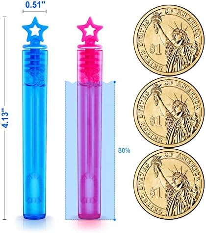 SpringFlower 200 Piece Mini Bubble Wands Party Favors