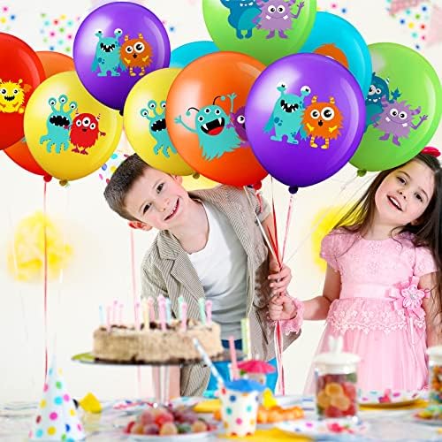 Civaner 60 Piece Monster Foil Balloons 6 Styles