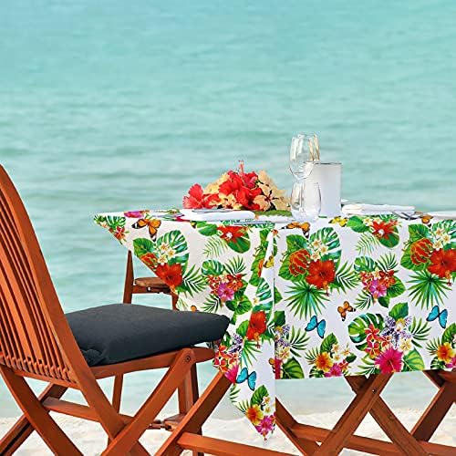 3 Pack Hawaiian Luau Tablecloths for Party Decor