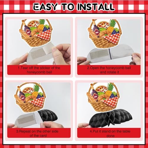 BBQ Party Decorations 12 Pcs Centerpieces