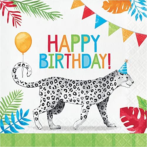Party Animals Happy Birthday Napkins 48 ct