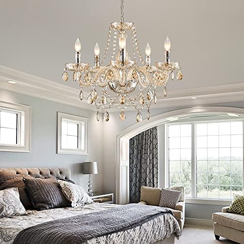 Saint Mossi 5 Light Crystal Chandelier for Home Decor