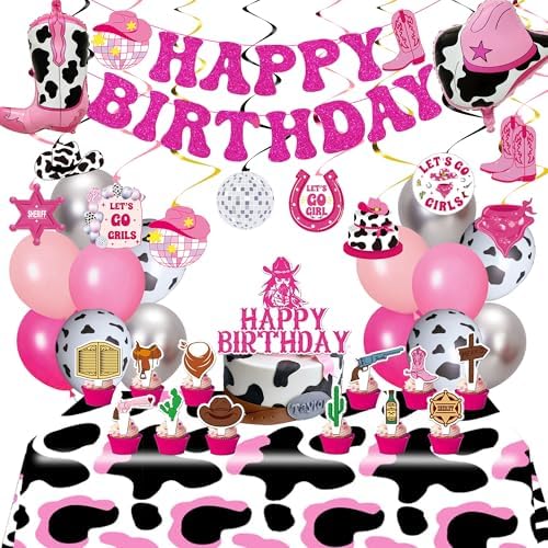 ITHKIRHO Cowgirl Party Decorations 41 Pcs