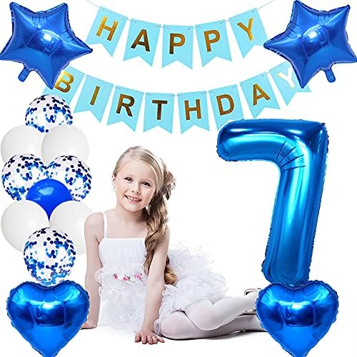 Huture 7th Birthday Balloon Decor Kit