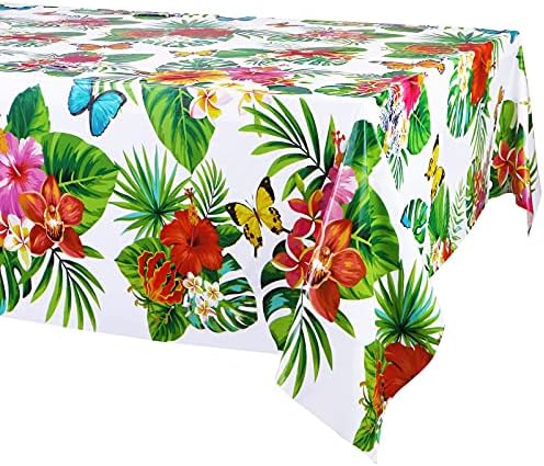 3 Pack Hawaiian Luau Tablecloths for Party Decor