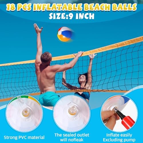 Realspring 91 Pcs Beach Pool Party Favors Set