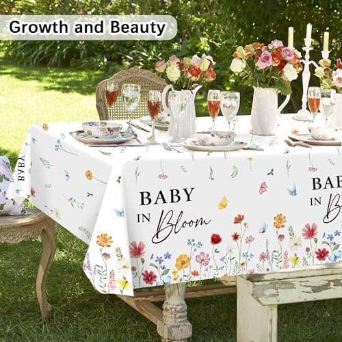 3 Pack Wildflower Baby in Bloom Tablecloth Decorations