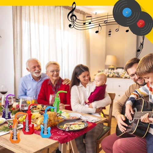 Tanlade 12 Pcs Electric Guitar Cups with Straws