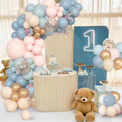 Ouddy Life 157 Pcs Gender Reveal Balloons Arch Kit