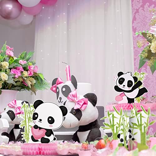 11 Piece Panda Decor Centerpieces for Birthday Party