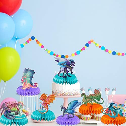 7 Pcs Wings of Fire Birthday Decorations with LED Light