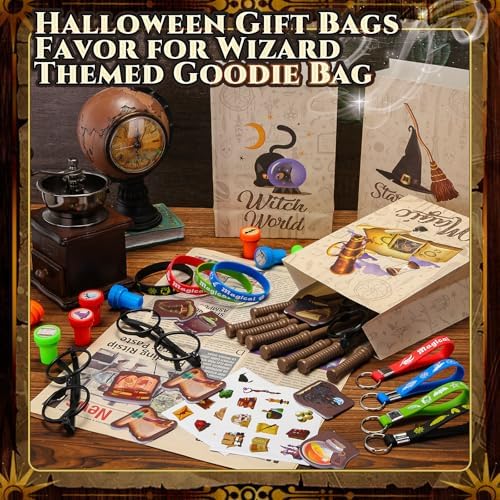 Yexiya 216 Pcs Wizard Party Supplies Magic Theme Birthday Favors Set