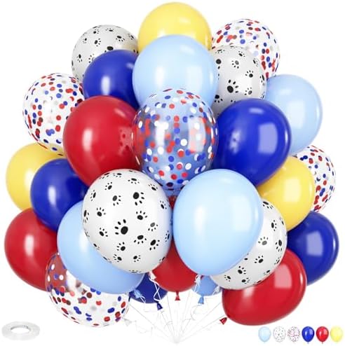 Adorely Dog Paw Balloons 12 Inch Party Decorations