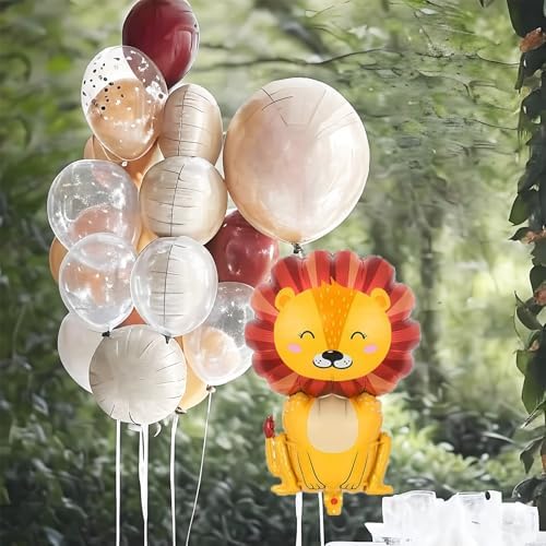 Safari Balloons Set with Animals for Birthday Party Decor