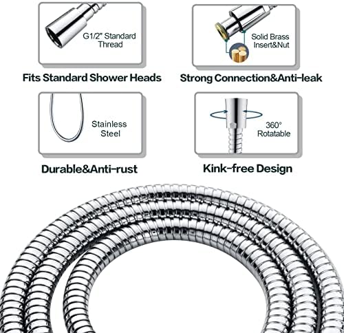 BRIGHT SHOWERS Dual Shower Head Combo Set