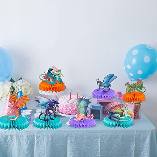 7 Pcs Wings of Fire Birthday Decorations with LED Light