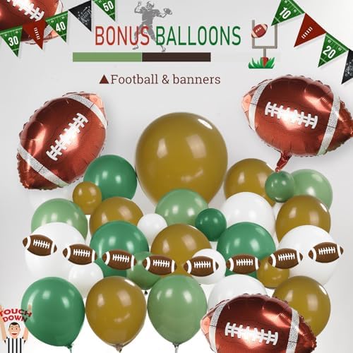 Football Party Decorations Kit 120PCS