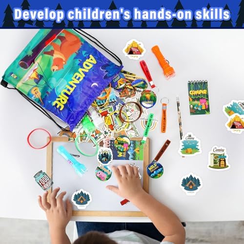Zhanmai 140 Pcs Camping Party Favors Kit