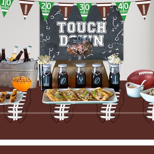 Oigco Football Tablecloth 54x108 Inch 2 Pack