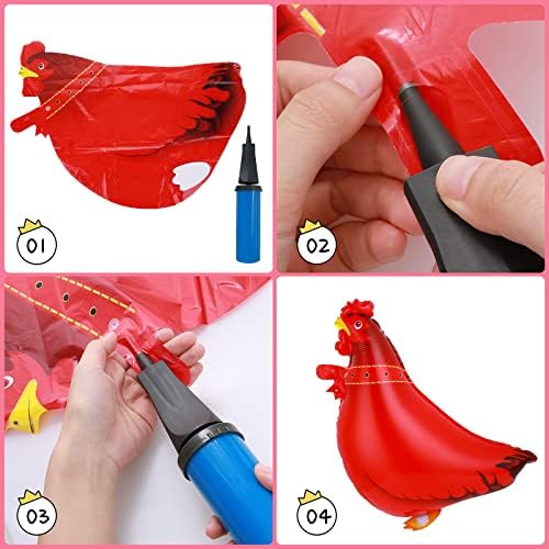 Grevosea 6 Farm Animal Balloons for Birthday Party Decor